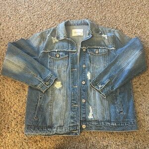 Women’s distressed denim jacket